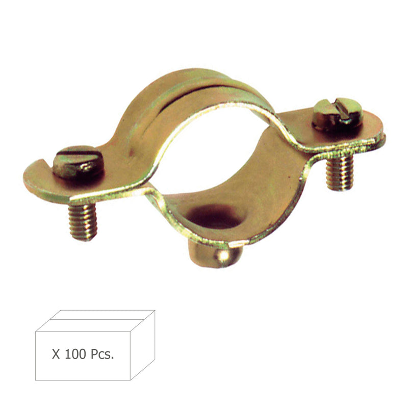 Abrazadera Metalica M-6   20 mm. (Caja 100 piezas)