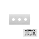 Pack 5 Hojas Rascavidrios Rectangular 43mm Acero Carbono Wolfpack