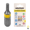 Puntas Destornillador Hexagonal 3mm Acero S2 Cromo Vanadio - 2 Piezas