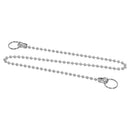 Cadenilla Bañera 45 cm Acero Inoxidable con Bolas Metalizadas