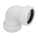 Codo Desagüe H-H 1 1/2 Blanco Polipropileno Abrisa