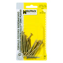 Tirafondo Pozidriv Bicromatado 6,0x80 mm - Pack 6 Piezas