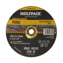Disco Corte Abrasivo Piedra 230mm Wolfpack Línea Profesional