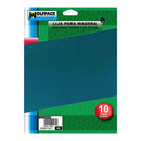 Lija Madera Grano 60 - Pack 10 Pliegos Wolfpack Línea Profesional