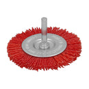 Cepillo Nylon Disco Ø 75 mm 1/4" para Taladro - Lijar y Pulir