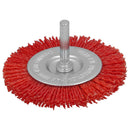 Cepillo Nylon Disco Ø100 mm 1/4" - Lijar y Pulir Profesional