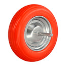 Rueda Maciza Impinchable Plus 35cm Eje 19mm Acero Galvanizado