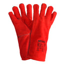 Guantes Soldador Denso Rojo Largo Talla 10.5" - WOLFPACK Línea Profesional