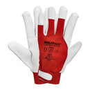 Guantes de Piel y Lona con Velcro 9" - Wolfpack Línea Profesional