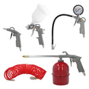 Kit Accesorios Compresor Aire Comprimido 5 Piezas con Click Rápido WOLFPACK