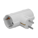 Adaptador Doble Schuko 16 A 250 V Blanco WOLFPACK Línea Profesional