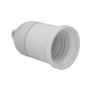 Portalámparas E-27 4A Rosca Blanco Profesional Obra
