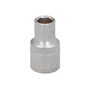 Llave Vaso 1/2 Hexagonal 10 mm. Perfil de 6 caras. Acero Cromo Vanadio, Aristas Redondas