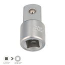 Adaptador Reductor  1/2 Hembra A 3/4 Macho Acero Cromo Vanadio, Aristas Redondas, Reductor Carraca,
