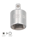 Adaptador Reductor  1/2 Hembra A 1/4 Macho. Acero Cromo Vanadio, Aristas Redondas, Reductor Carraca,