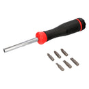 Juego De Puntas con Destornillador  1/4 7 Piezas. Acero Cromo Vanadio, Kit Destorpuntas, Puntas Destornillador.