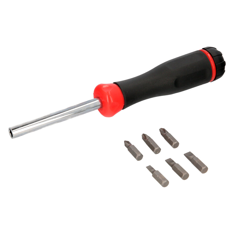Juego De Puntas con Destornillador  1/4 7 Piezas. Acero Cromo Vanadio, Kit Destorpuntas, Puntas Destornillador.
