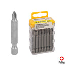 Puntas Largas Destornillador Phillips Nº 1 (20 Piezas). Acero S2 al Cromo Vanadio. Puntas Hexagonales, Destorpuntas,