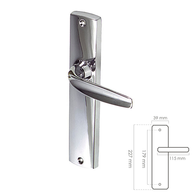 Juego Manivelas Para Puertas Ayr Ref 540  Cromo