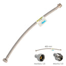 Latiguillo Flexible Acero Inoxidable Macho 1/2 - Hembra 1/2 - 400mm