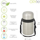 Termo Solidos y Liquidos Acero Inoxidable Antigoteo 750 Ml.