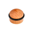 Tope Puerta Atornillable Adhesivo Madera Redondo Roble Claro