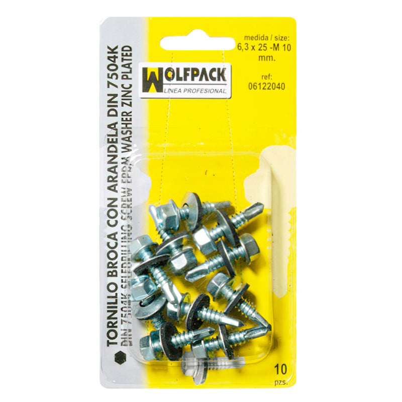 Tornillo Broca 5,5x25-8 mm. (10 Piezas)