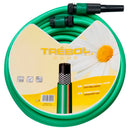 Manguera Verde Trebol Trenzado 15 mm. - 5/8 Rollo 15 metros Con Accesorios
