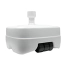 Base Sombrilla Polietileno Con Ruedas, 58x58 cm. para Tubos De Ø 30 A Ø 51 mm. Rellenable de agua o arena,