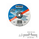 Disco Repasar Abrasivo Acero Ø 125 x 6 x 22,23 mm.