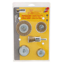 Juego Cepillos Acero 5 Piezas (Brocha/taza/disco)