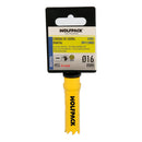 Corona Sierra Bimetal Ø 16 mm. Templado Termico, Base Reforzada. Corona Madera, Broca Agujeros Madera, Acero, Hierro, Plasticos