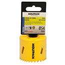 Corona Sierra Bimetal Ø 54 mm. Templado Termico, Base Reforzada. Corona Madera, Broca Agujeros Madera, Acero, Hierro, Plasticos