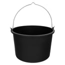 Cubo Obra Italiano Capacidad 10 Litros, Con Marcas Medidoras, Asa Acero Galvanizado, Resistente y Ligero.