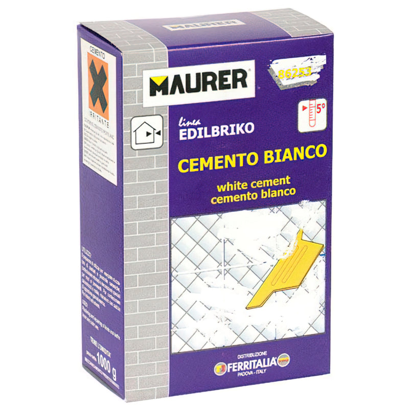 Edil Cemento Blanco Maurer (Caja 1 kg.)