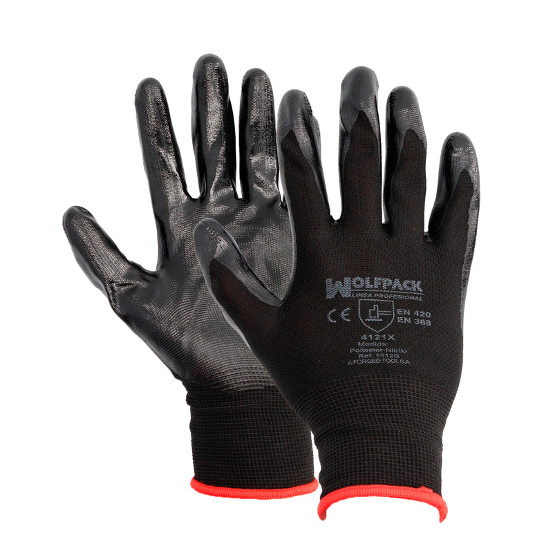 Guantes Nitrilo / Nylon Impregnado 6 (Par)