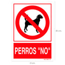 Cartel / Señal Perros No 30x21 cm.