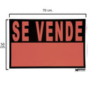 Cartel Se Vende  70x50 cm.